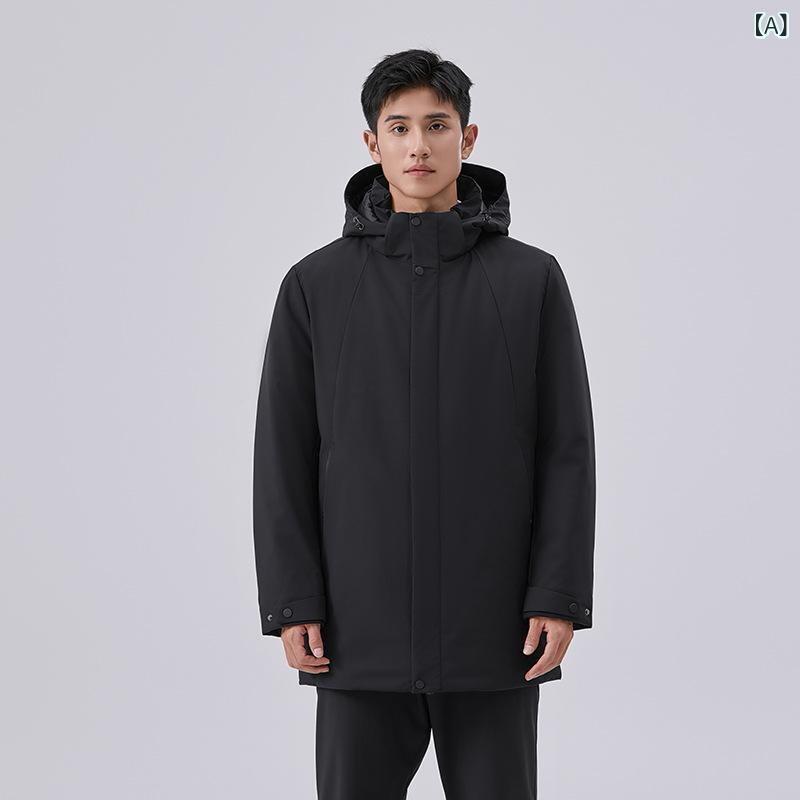 24 中 長 タイプの 屋外 ダウン ジャケット 男女同 タイプの 防風 コート 女性は 登山 服の 現物を 厚く して 共同 購入 した