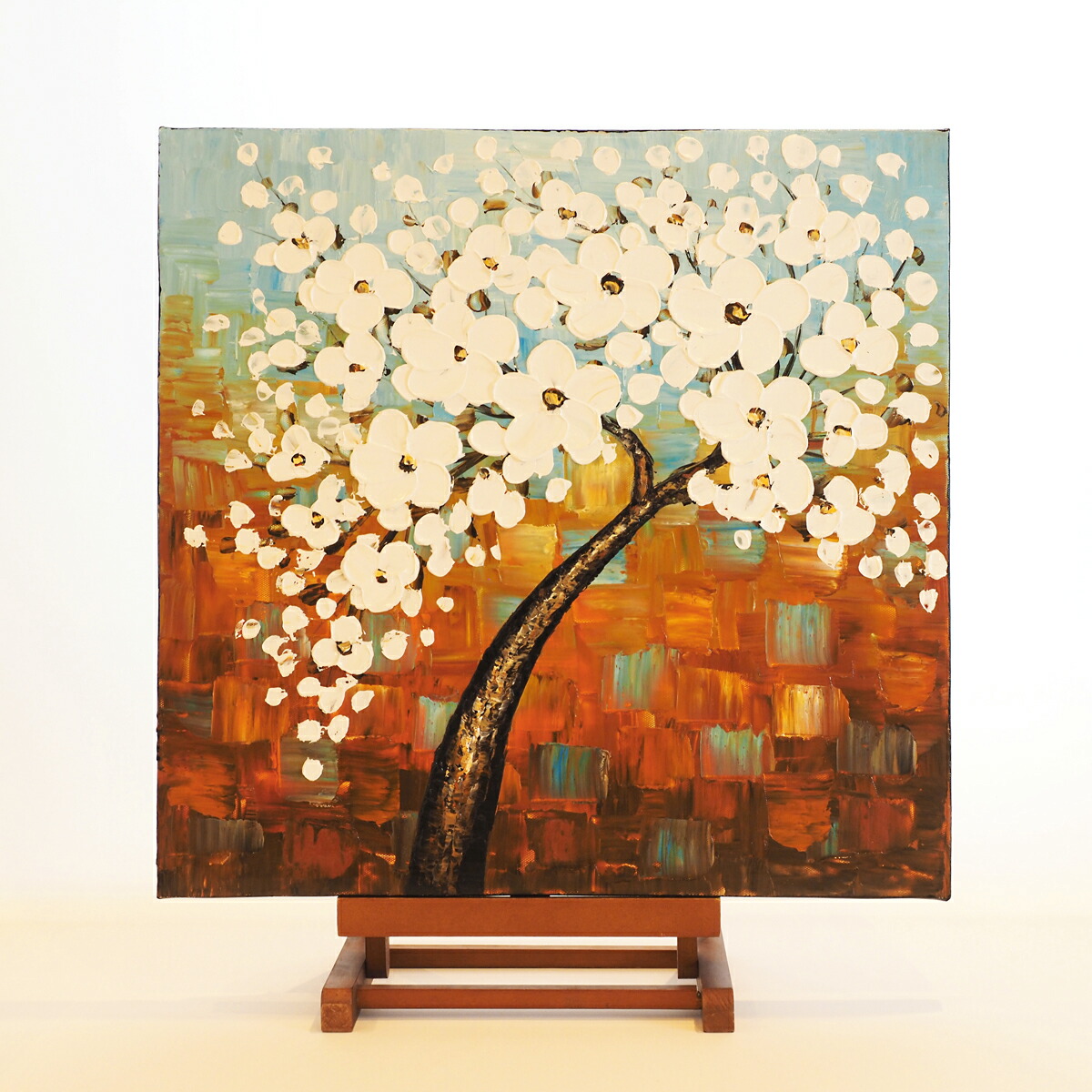 風水 絵画 グリーンスクエア ツリー 玄関 リビング おしゃれ インテリア 送料無料 壁掛け 金運 財運 健康運 おしゃれ飾る 新築祝い 引っ越し祝い 開店祝い 立体的 エントランス 店舗 結婚祝い Cdm Co Mz