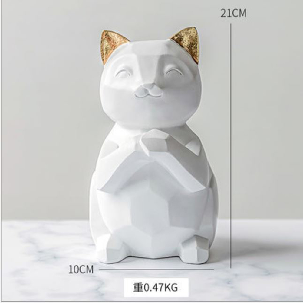 楽天市場 招き猫 置物 金運 運気アップ 商売繁盛 縁起物 おしゃれ かわいい インテリア 風水 開店祝い 開運グッズ 陶器 北欧 デザイン モダン 白 ゴールド 金 小物 雑貨 店舗 玄関 送料無料 Ietome