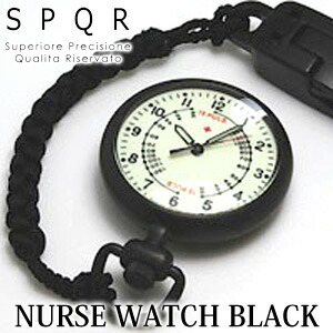 ＼お得なクーポン配布中！／ スポール ナースウォッチ ブラック SPQR NURSE WATCH BLACK 【 時計 防水 ナースウォッチ 】
