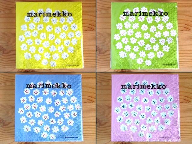 楽天市場】２つまでメール便OK クーシコッサ お試し企画vol8 マリメッコ marimekko ペーパーナプキン Kuusikossa  3色×2サイズ特別SET 18枚入り 紙ナプキン 北欧 デコパージュ 手作りマスク : 北欧セレクトFynda