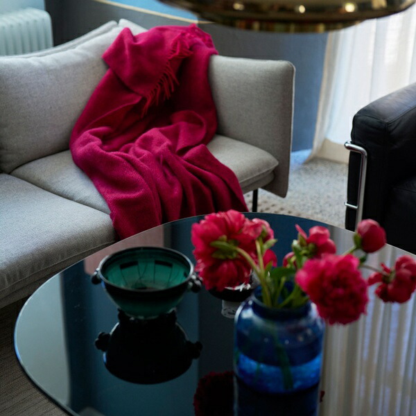 Klippan クリッパン ゴットランド 羊毛 投げること毛布 緑であること 薄墨色 青色 桜んぼう Gotland woolen throw 羊毛毛布  ラムウール 毛布 北欧 儀式用 今めかしい 生まれ落ちる日 差し上げ物 差し上げ物