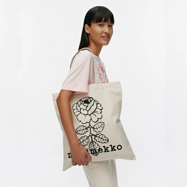 marimekko マリメッコ Vankka トートバッグ 綿織物 リネン  トートバッグ ウニッコ ヴィヒキルース 軽さ 北欧 今めかしい 買い出し御徒面子 かばん エコ