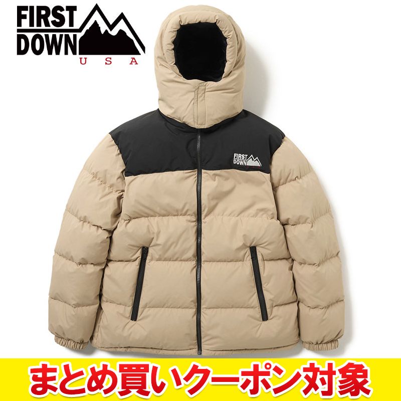 【まとめ買いクーポン対象(組み合わせ自由)】 クリアランス 【返品不可】 FIRST DOWN USA BUBBLE DOWN JKT HOOD F942004-30 メンズ レディース
