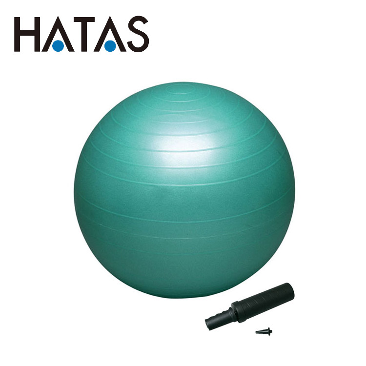 【全品ポイントアップ!マラソン限定店内最大20倍(4/10 1:59迄)】 ハタ HATAS バランスボールセイフティー ポンプ付(直径約 65 cm・グリーン) DB65P