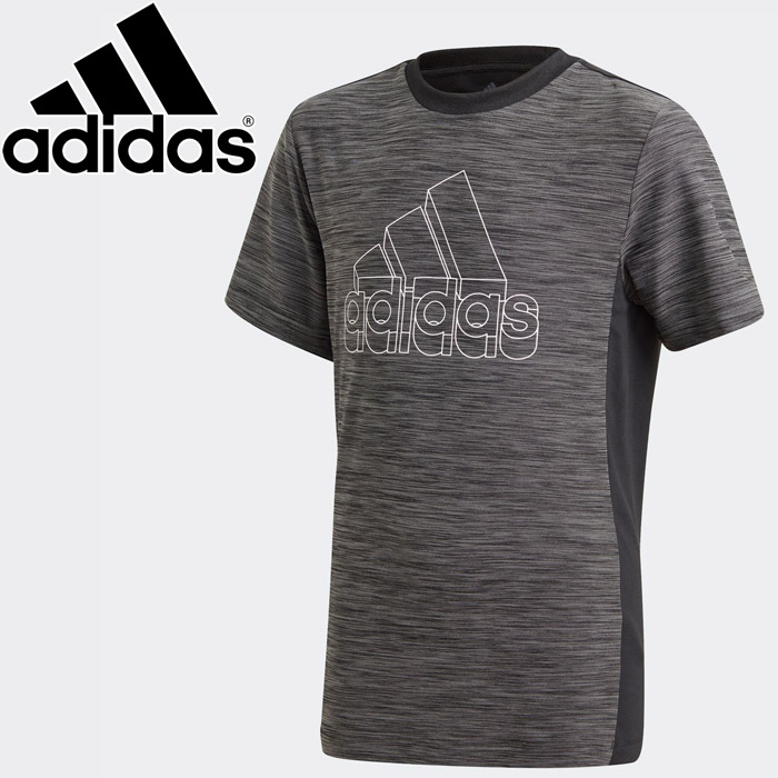 Adidas Aeroready Heather Tee (Black / Grey Four / White)