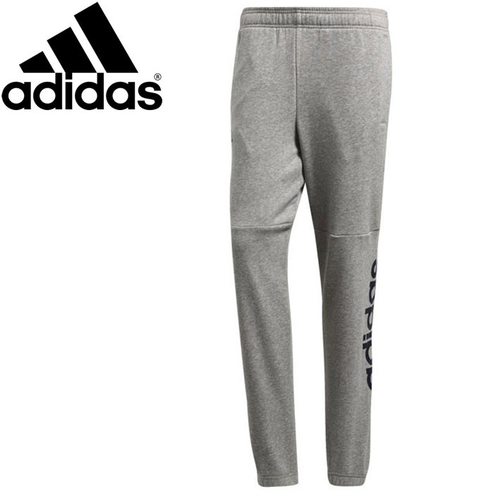 Adidas M ESSENTIALS linear logo sweat shirt tapered pants (fleece pile) men's DSZ75 BQ9092 Adidas M ESSENTIALS linear logo sweat shirt tapered pants (fleece pile) men's DSZ75 BQ9092