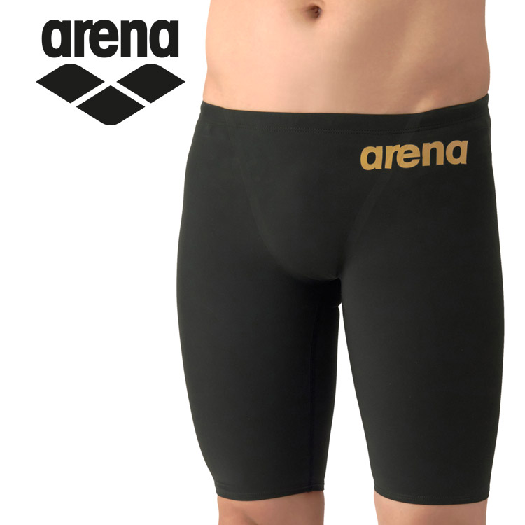 お買い得スペシャルプライス メール便送料無料 アリーナ arena レーシングスパッツ ハーフレッグ AS6SRC12M-BKGD メンズ画像