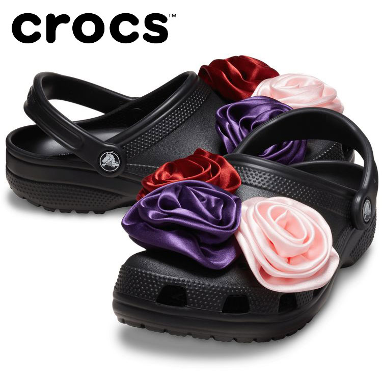 クロックス crocs Classic Rosette Clog Blk 210388-001 メンズ レディース サンダル|FZONEスポーツ