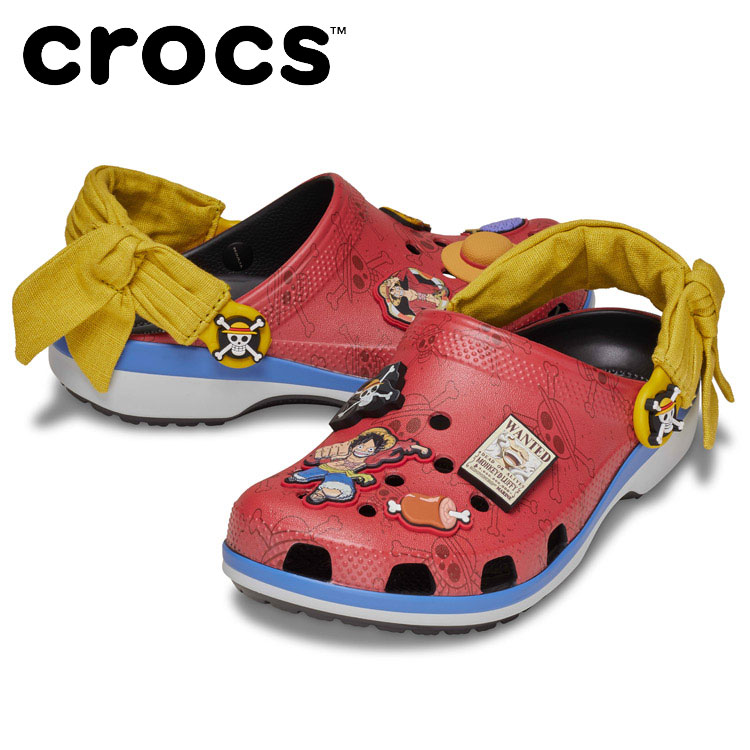 【継続期間押さえる尖んがり最大限度20倍(2026/6/27 23:59迄)】 クロックス crocs One Piece Luffy Classic Clog K 212127-90H 御坊っちゃん サンダル