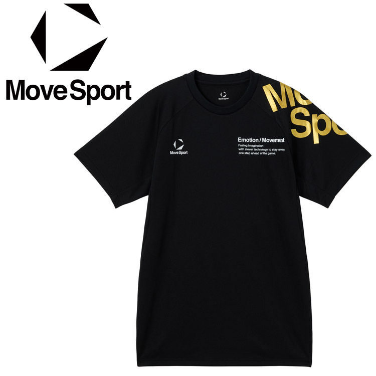 【いちばの日限定店内ポイント最大20倍(3/18 00:00〜23:59迄)】 お買い得スペシャルプライス メール便送料無料 デサント DESCENTE MOVESPORT ムーブスポーツ 半袖プラクティスシャツ SV6SHT11U-BKGD メンズ レディース画像