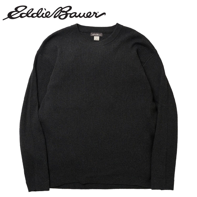 【全品ポイントアップ！マラソン限定店内最大20倍(4/4 20:00～)】 Eddie Bauer エディーバウアー リブ クループルオーバー RIBBED CREW E171070M-05 メンズ レディース