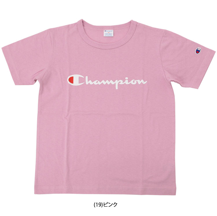 champion t shirt kids pink