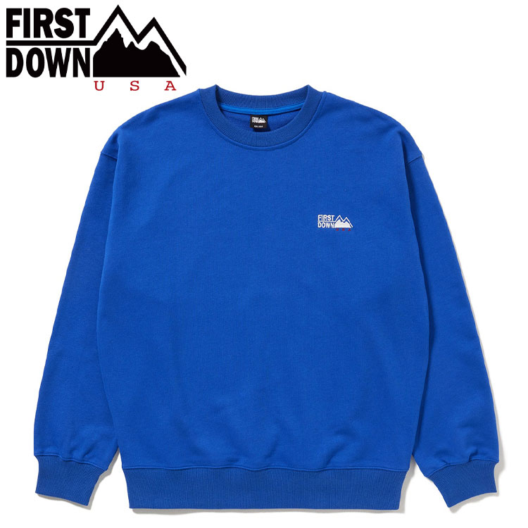 【3日間限定店内ポイント最大20倍(4/18 00:00～4/20 23:59迄)】FIRST DOWN USA LOGO CREW SWEAT ロゴ クルー スウェット F972041-70 メンズ レディース