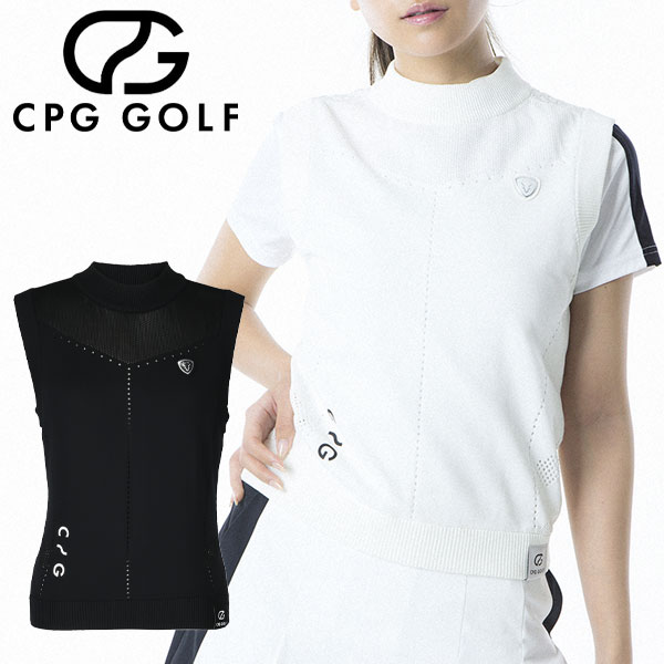 【いちばの日＆お買い物マラソン限定店内ポイント最大20倍(7/26 1:59迄)】 CPG GOLF ホールガーメントサマーニットベスト レディース ゴルフウェア 1103-24141｜FZONEスポーツ