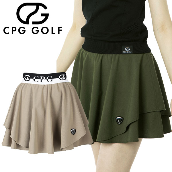 CPG GOLF フレアメッシュレイヤードスコート レディース ゴルフウェア 1106-24118|FZONEスポーツ