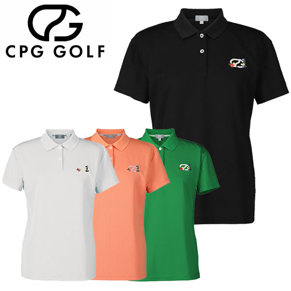 【3日間限定店内ポイント最大20倍(4/18 00:00～4/20 23:59迄)】CPG GOLF SIMPLE POLO SS シンプル ポロシャツ レディース 1109-25111 ゴルフウェア 2025モデル 15,385円