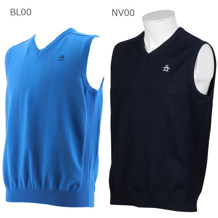 ゴルフウェア メンズ Mgmpjl81 Fzoneスポーツmunsingwear メンズウェア メンズ ゴルフウェア E Airニットベスト 春夏 マンシングウェア