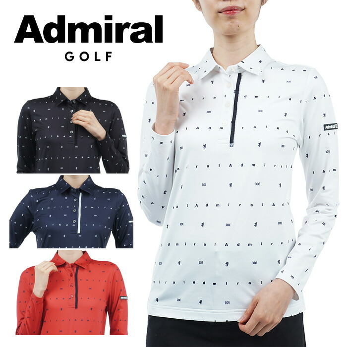【新品未使用】 ゴルフウェア Admiral レディースシャツ Sサイズ 楽天市場】アドミラル ゴルフ モノグラム 長袖シャツ レディース
