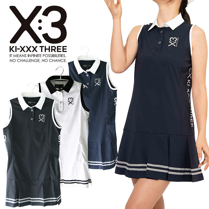 楽天市場】KI-XXX THREE キックスリー ノースリーブ ワンピース