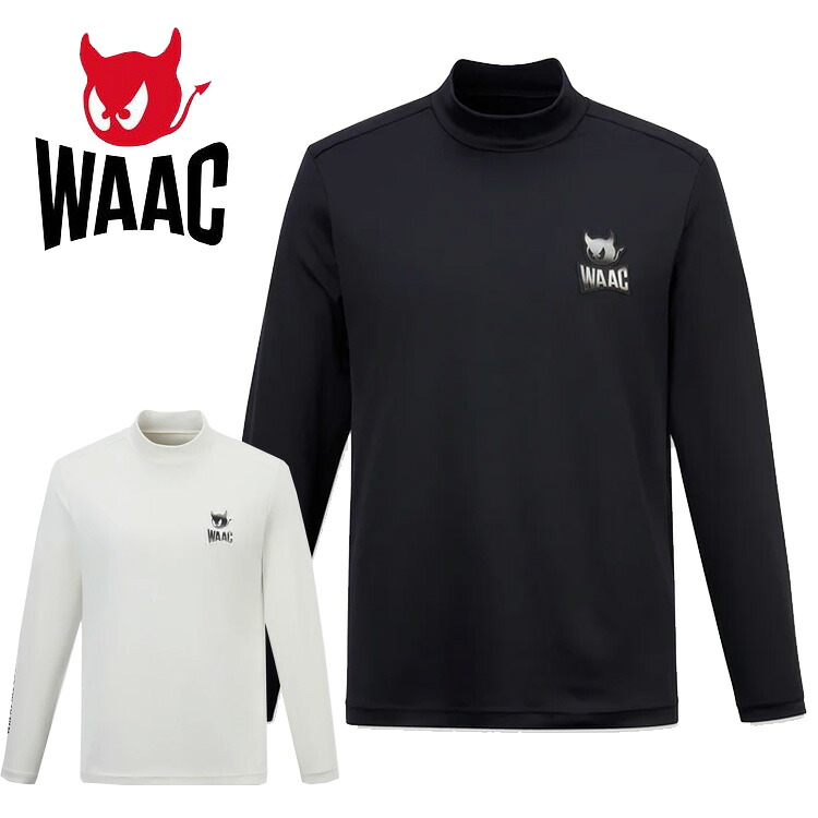 【0のつく日限定店内ポイント最大20倍(7/30 00:00～23:59迄)】 WAAC ワック PLAYERS EDITION モックネックシャツ メンズ 2025秋冬 ゴルフウェア 072254031 日本正規品｜FZONEスポーツ