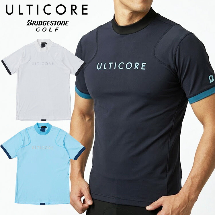 【0のつく日限定店内ポイント最大20倍(7/30 00:00～23:59迄)】 ブリヂストンゴルフ 4Dimotion Fit ULTICORE 半袖モックネックシャツ メンズ 2026春夏 ゴルフウェア IBM02A｜FZONEスポーツ