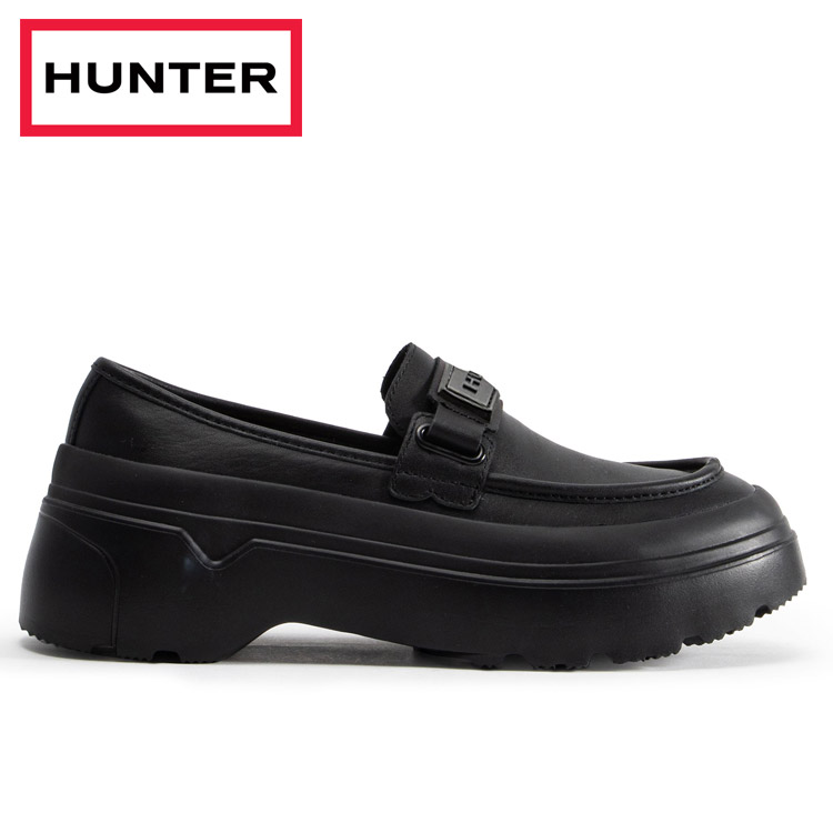 HUNTERリファインド エクスプローラー フラットフォーム ボウ ローファー リファインド エクスプローラー フラットフォーム ボウ