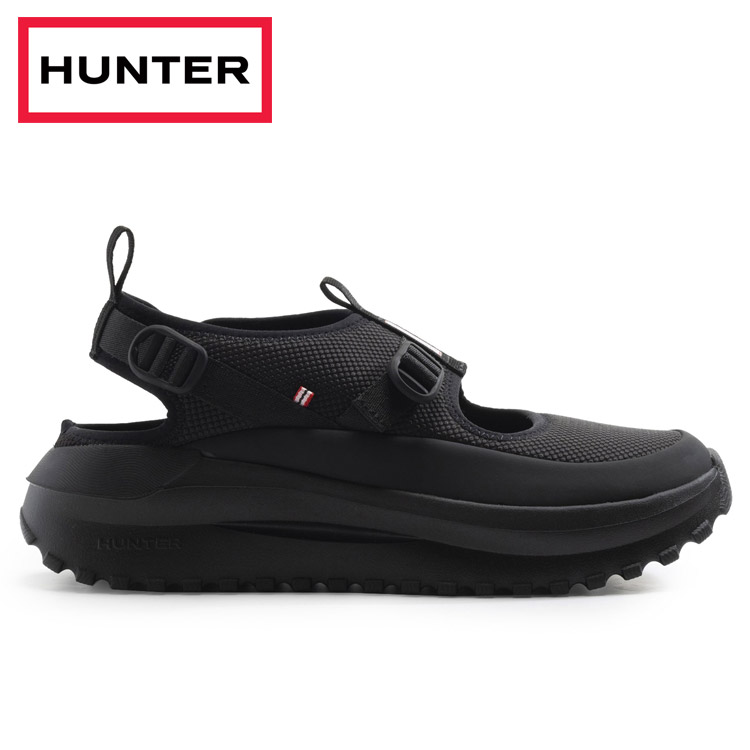 再値下げ中！HUNTER ユニセックス トラベルフローサンダル black24 HUNTER サンダル ユニセックス トラベル フロー シューズ