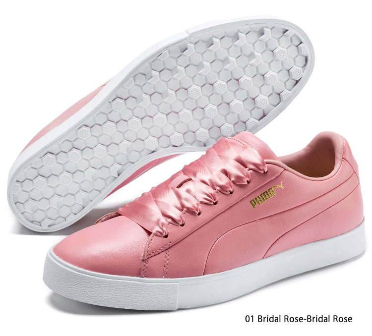 pink puma golf shoes