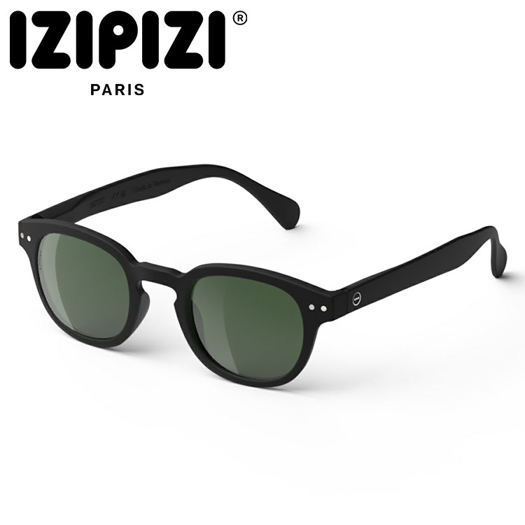 【期間限定ポイント最大20倍(2026/4/27 23:59迄)】 IZIPIZI イジピジ サングラス SUN POLARIZED #C BLACK IZ-089 メンズ レディース
