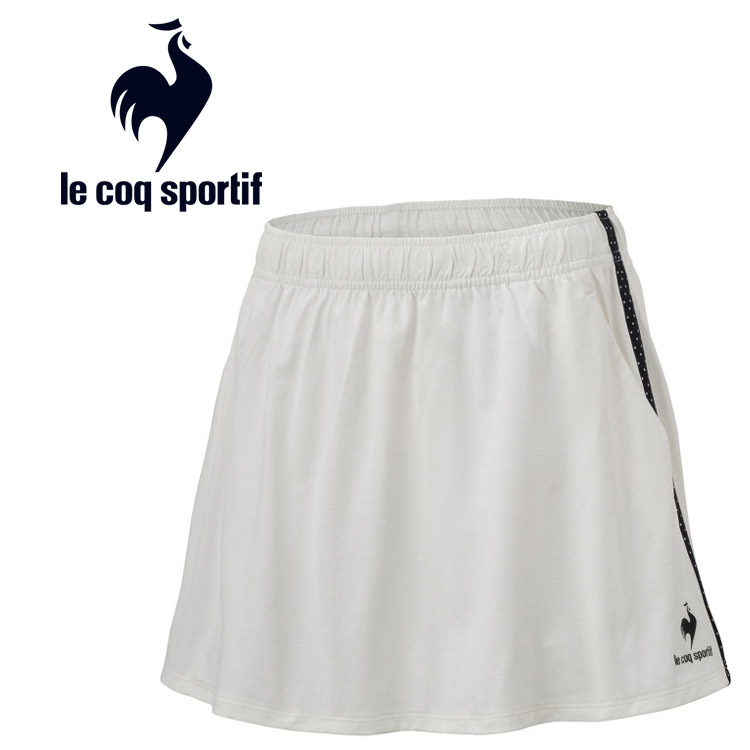 期間限定お買い得プライス メール便送料無料 ルコック テニス LCS DOT GAME SKORT レディース QTWTJE02-WHT