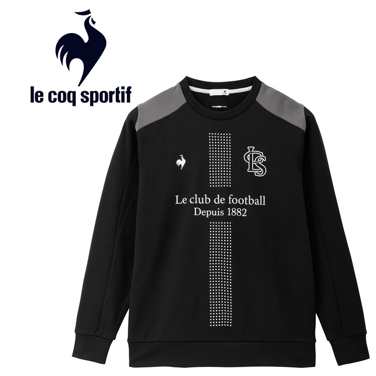 お買い得スペシャルプライス ルコックスポルティフ le coq sportif ヒートナビ クルーネックスウェット メンズ LT4FSW41M-BK00