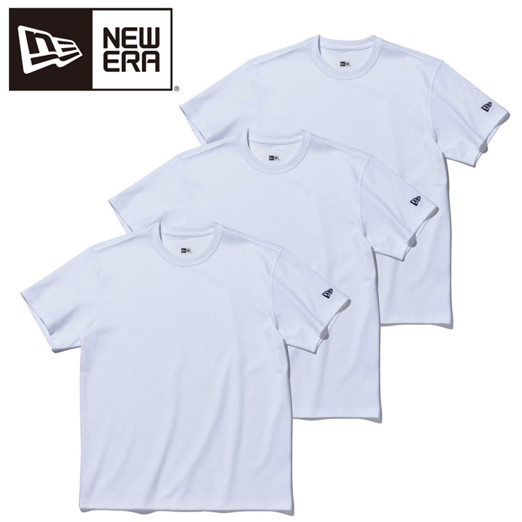 【お買い物マラソン限定店内ポイント最大20倍(2026/4/17 9:59迄)】ニューエラ 3-Pack 半袖 パフォーマンス Tシャツ ホワイト 13561859