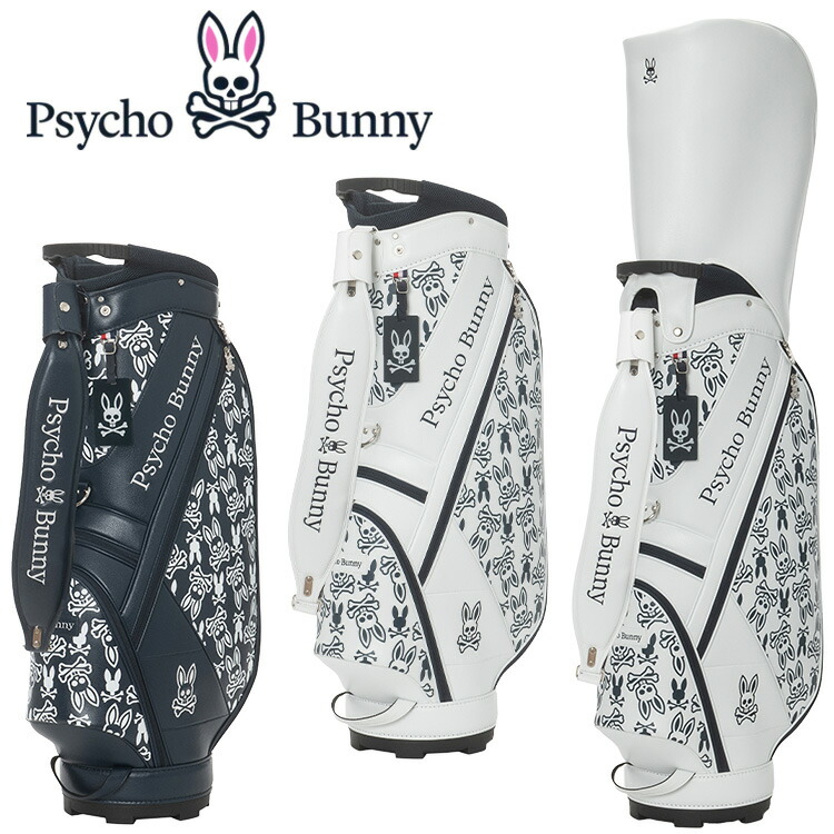 Psycho bunny サイコバニー アイボリー ゴルフ カバン 大容量 Psycho bunny サイコバニー アイボリー ゴルフ カバン 大容量