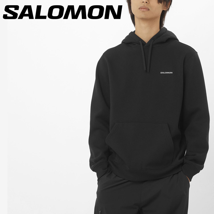 美品 SALOMON スノーフーディジャケット Black Mサイズ 美品 SALOMON スノーフーディジャケット Black Mサイズ - スキー