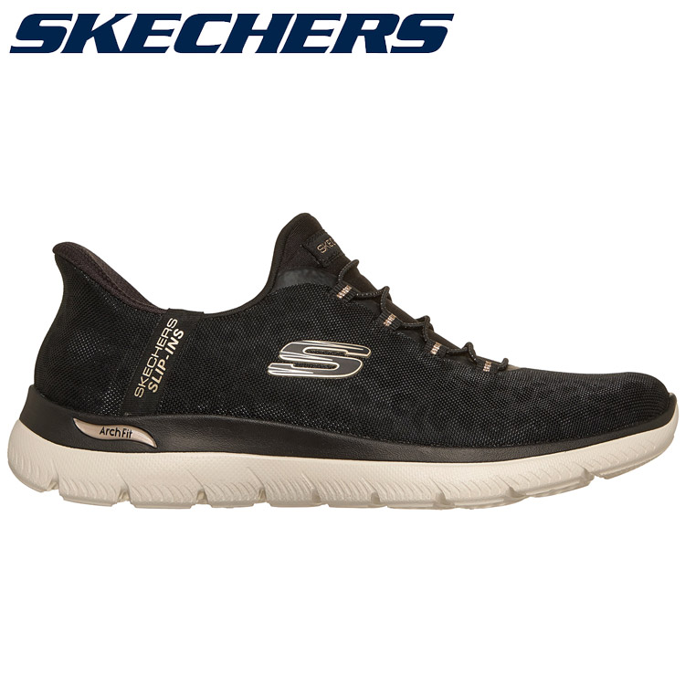 お買い得特別通貨価値 スケッチャーズ SKECHERS ARCH FIT SUMMITS-LUXE LEOPARD SKJ-150750W-BKGD レディース シューズ
