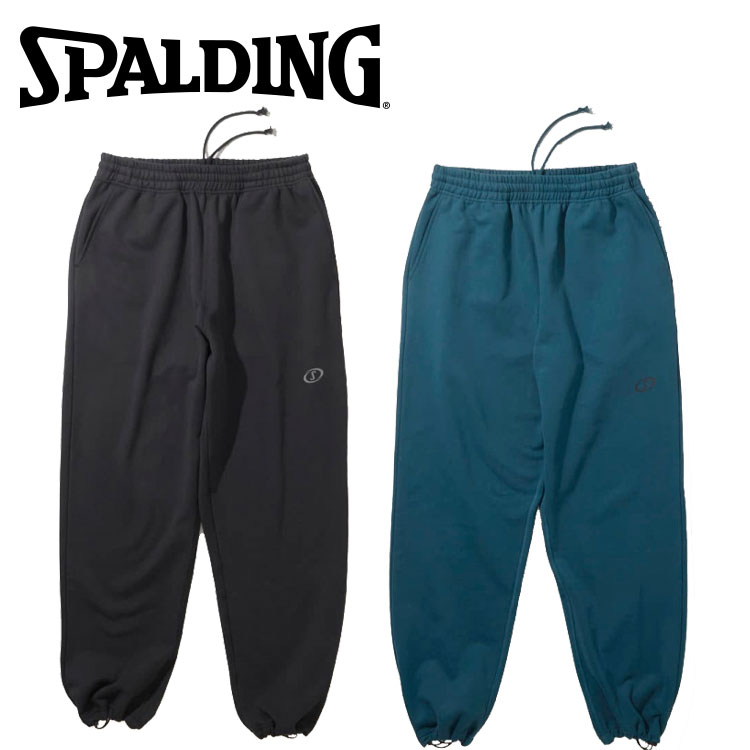 【全品ポイントアップ！マラソン限定店内最大20倍(4/4 20:00～)】 スポルディング BASKETBALL コートサイド ドローストリング ワイドパンツ ジップポケット SMP24102
