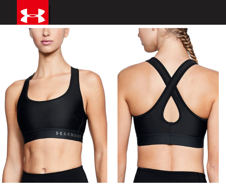 under armour sports bra mid impact