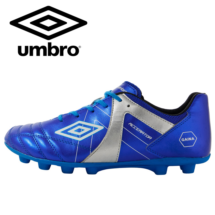 お買い得スペシャルプライス アンブロ umbro アクセレイター RB JR WIDE +GAINA HG UF5FCSB3J-BLSV ジュニア シューズ