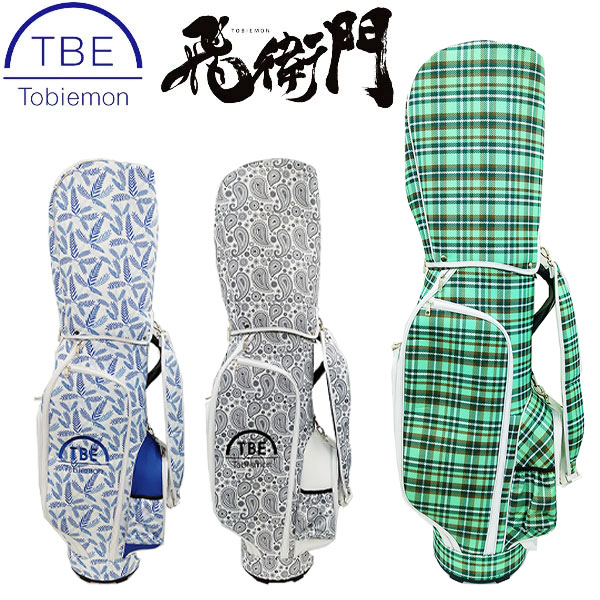 【お買い物マラソン限定店内ポイント最大20倍(2026/4/17 9:59迄)】TOBIEMON 飛衛門 とびえもん ゴルフ 9.5型 キャディバッグ T-CB