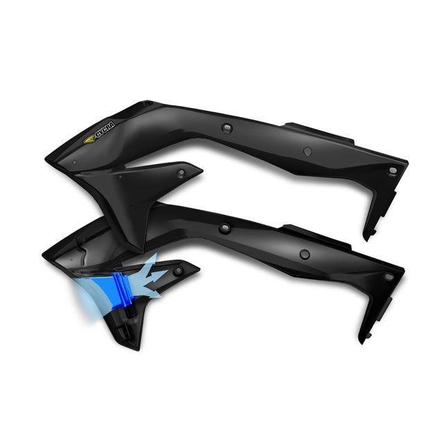 CYCRA KAWASAKI パワーフローインテークラジエターシュラウド KXF450（16-17） カラー ブラック 1867-12 サイクラ タンク関連パーツ KXF450 10,119円