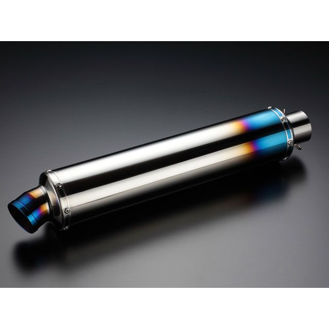 BEAMS 汎用サイレンサー φ100×450mm（GPテール） サイレンサー チタン焼き有り 差込径 φ60.5 U101-01-001 ビームス マフラー本体 汎用