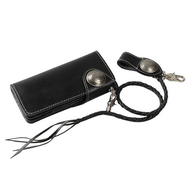 DEGNER W-9B レザーロングウォレット カラー ブラック W-9B デグナー 財布