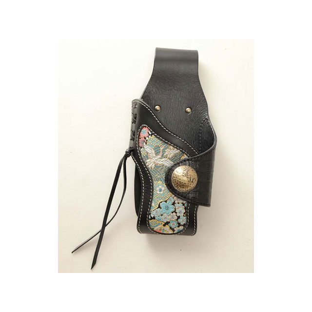 DEGNER 【特価品】 花山 WC-4K ウォレットケース 柄 都桜 カラー ブラック WC-4K メーカー在庫あり デグナー 小物・ケース類