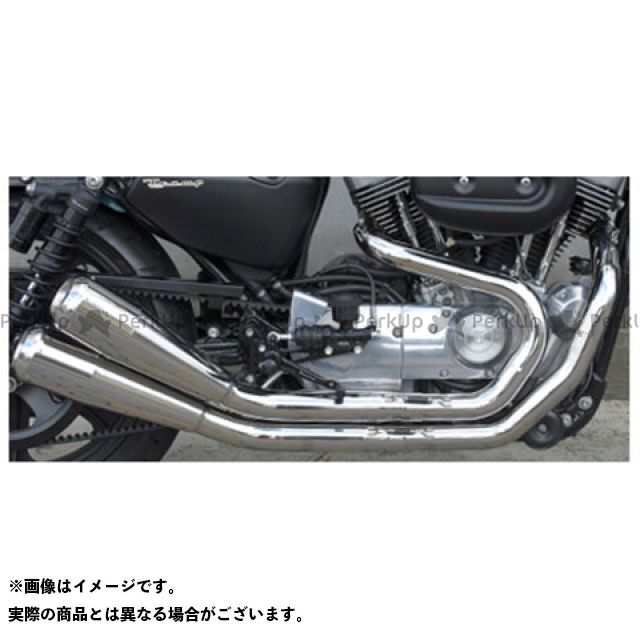 Tramp Cycle TMF-R01-06 Fulltitanium Muffler Dual Race spec type 通常：ナチュラル TMF-R01-06 トランプ マフラー本体 SPORTSTER｜パークアップ 店