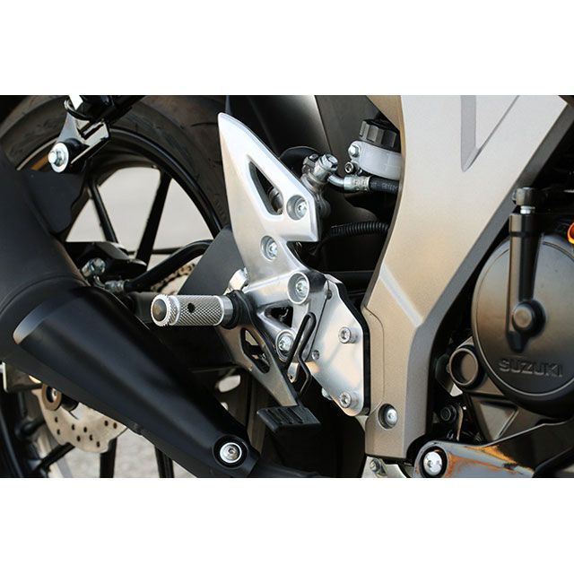 BABYFACE セットバックプレート（シルバー） 002-BS001SV ベビーフェイス バックステップ関連パーツ GSX125