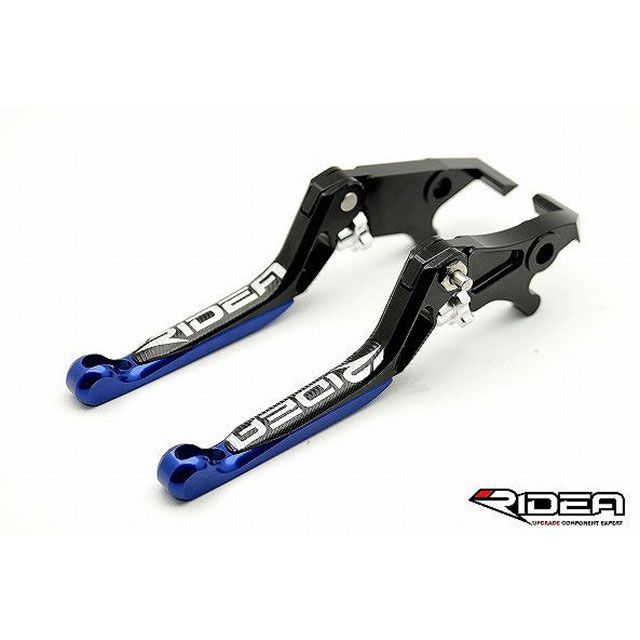 RIDEA 3Dスライド延長式ノブアジャストブレーキレバー 左右セット（レバー本体：ブラック） エクステンション ブラック RI0000307-BK リデア レバー GROM MONKEY125