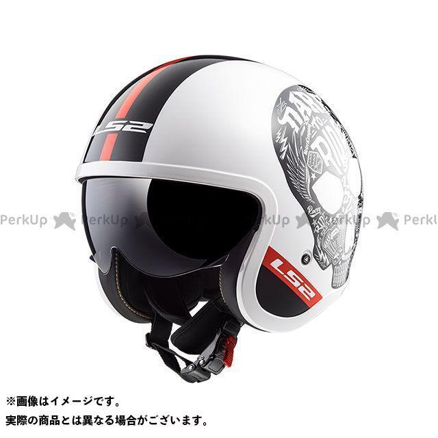 LS2 HELMETS SPITFIRE(ホワイトブラック) サイズ S 1212A102 エルエスツーヘルメット ジェットヘルメット
