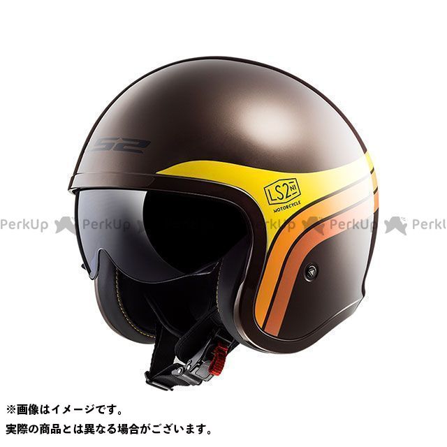 逐次刊行物利運 エルエスツーヘルメット Spitfire ブラウンオレンジイエロー 号 S Ls2 Helmets Blackfishmarine Com