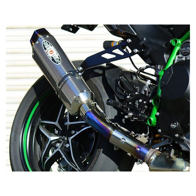 BEET NASSERT Evolution Type II スリップオンマフラー（クリアチタン） 0222-KE9-50 ビートジャパン マフラー本体 Ninja H2 / CARBON